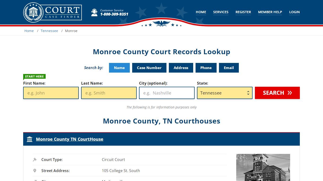 Monroe County Court Records | TN Case Lookup